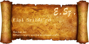 Eipl Szilárd névjegykártya