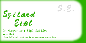szilard eipl business card